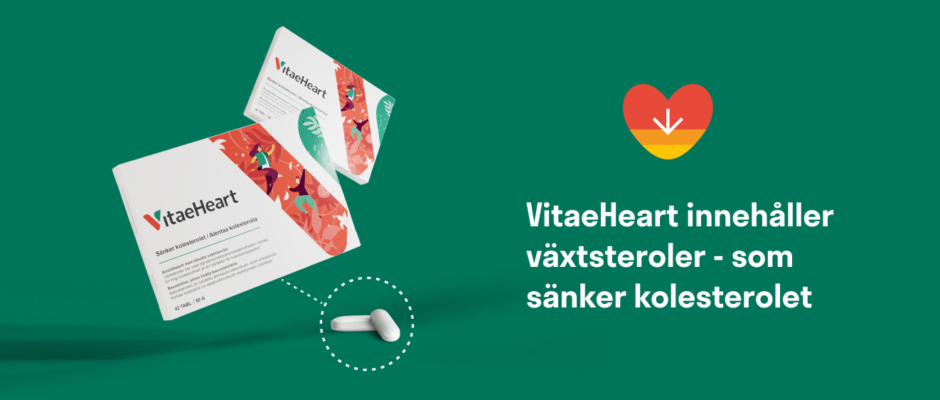 VitaeHeart inneh&aring;ller v&auml;xtsteroler som s&auml;nker kolesterolet