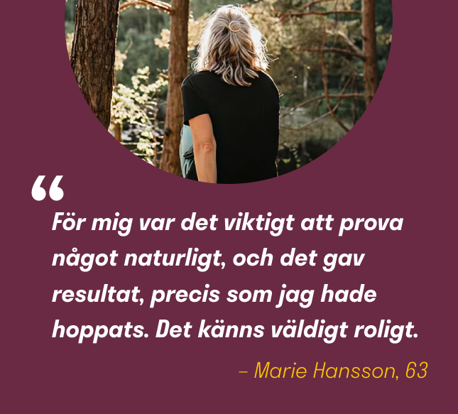 Marie Hansson s&auml;nkte sitt kolesterol med VitaeHeart